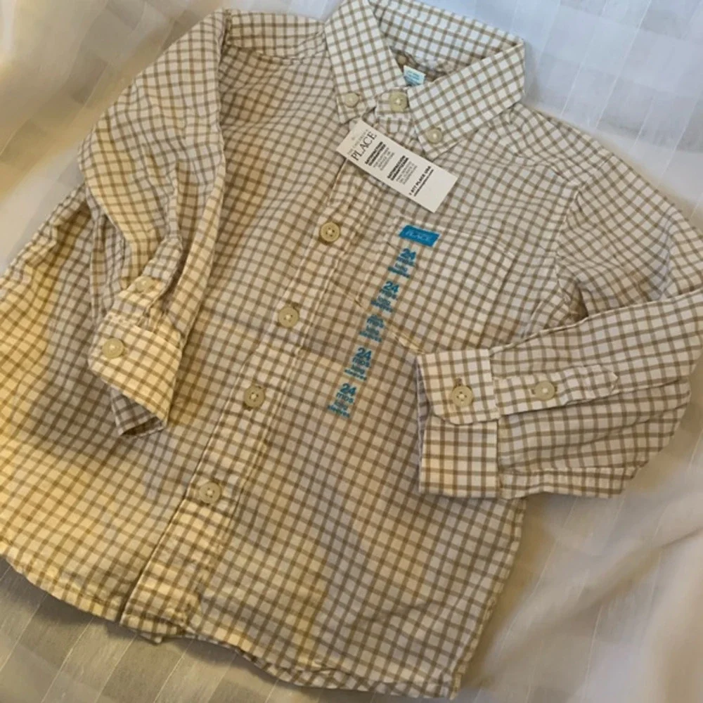 New The Children‎ Place Long Sleeve Shirt Sz 24 M